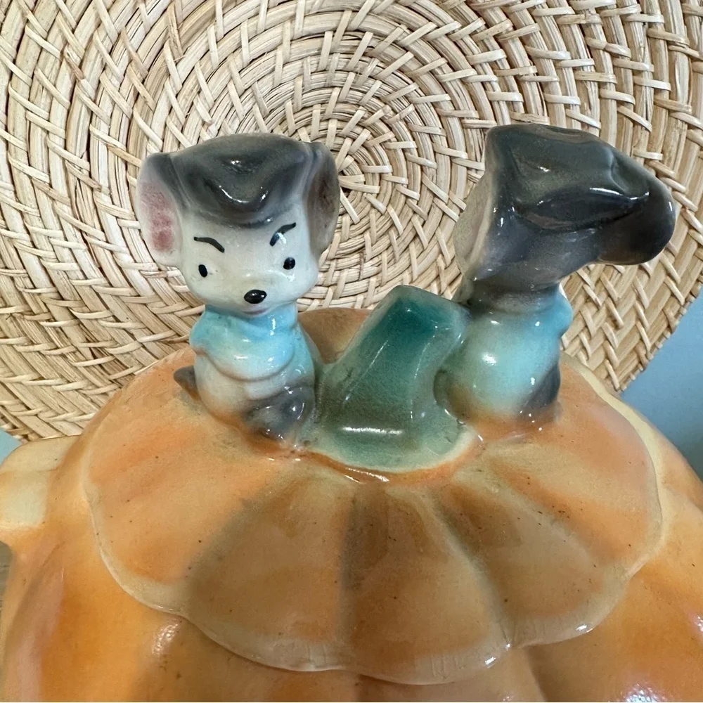 Vintage Brush W32 McCoy Cinderella Pumpkin Coach Ceramic Cookie Jar